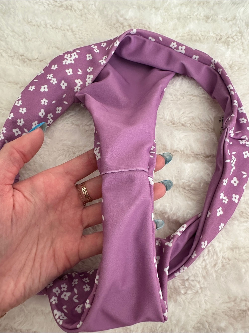 Zaful Purple Floral Bikini Bottoms Size S - Picture 4 of 4